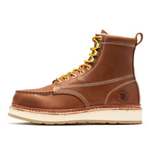 Load image into Gallery viewer, ROCKROOSTER Norwood Men's 6 inch Brown Steel Toe Wedge Work Boots SAP621