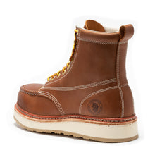 Load image into Gallery viewer, ROCKROOSTER Norwood Men's 6 inch Brown Steel Toe Wedge Work Boots SAP621