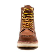 Load image into Gallery viewer, ROCKROOSTER Norwood Men's 6 inch Brown Steel Toe Wedge Work Boots SAP621