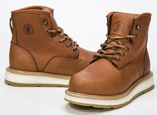 Load image into Gallery viewer, ROCKROOSTER Roberta Men's Wedge Work Boots, Safety Water Resistant Leather Boots, ASTM 2892 AP615