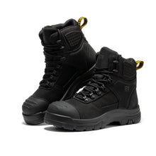 Load image into Gallery viewer, ROCKROOSTER Stowe Black 7 inch Composite Toe Leather Work Boots CP212BK