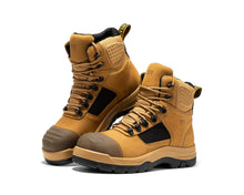Load image into Gallery viewer, ROCKROOSTER Stowe Black 7 inch Composite Toe Leather Work Boots CP212BK