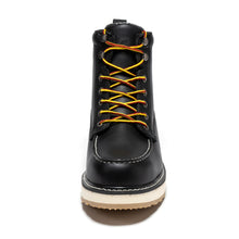 Load image into Gallery viewer, ROCKROOSTER Trinidad Men's 6 inch Black Steel Toe Wedge Work Boots SAP2301
