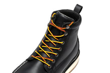 Load image into Gallery viewer, ROCKROOSTER Trinidad Men's 6 inch Black Steel Toe Wedge Work Boots SAP2301