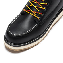 Load image into Gallery viewer, ROCKROOSTER Trinidad Men's 6 inch Black Steel Toe Wedge Work Boots SAP2301