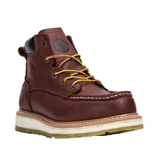 Load image into Gallery viewer, ROCKROOSTER Walker Men's 6 Inch Brown Soft Toe Wedge Work Boots SAP360