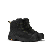 Load image into Gallery viewer, ROCKROOSTER Woodland Black 6 inch Composite Toe Leather Work Boots AK609