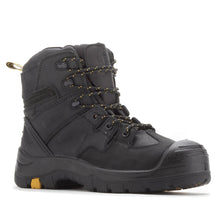 Load image into Gallery viewer, ROCKROOSTER Woodland Black 6 inch Composite Toe Leather Work Boots AK609