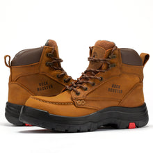 Load image into Gallery viewer, ROCKROOSTER Zumbro 6 inch Wide Steel Toe, Rubber Outsole, EH Protection,, ASTM 2413, Work Boots AK370