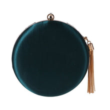 Load image into Gallery viewer, Round Evening Clutch Handbag with Braided Accent (MAC287)