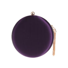 Load image into Gallery viewer, Round Evening Clutch Handbag with Braided Accent (MAC287)