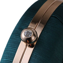 Load image into Gallery viewer, Round Evening Clutch Handbag with Braided Accent (MAC287)