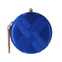Load image into Gallery viewer, Round Evening Clutch Handbag with Braided Accent (MAC287)