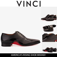 Load image into Gallery viewer, The Royal Hand Craft Black Patent Leather Plain Toe Oxford Men Shoe