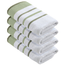 Load image into Gallery viewer, Decorative Cotton Stripe Bath Towel Set - Noelle Collection