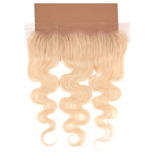 Load image into Gallery viewer, Blonde Body Wave 13x4 Transparent Lace Human Hair Frontal