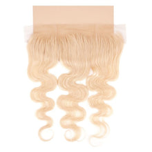 Load image into Gallery viewer, Blonde Body Wave 13x4 Transparent Lace Human Hair Frontal