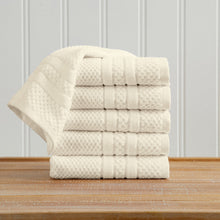 Load image into Gallery viewer, 100% Cotton Checkered Jacquard Bath Towel Set - Giuliana Collection