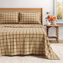 Load image into Gallery viewer, Turkish Cotton Flannel Sheet Set - Plaid &amp; Stripe Collection