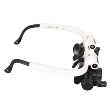 Load image into Gallery viewer, 2-LED Head-Mounted Magnifier Glasses – 8x/15x/23x with Repair Light