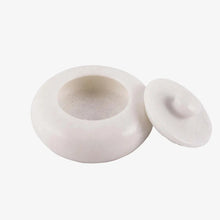 Load image into Gallery viewer, Salero Marble Salt Cellar with Lid