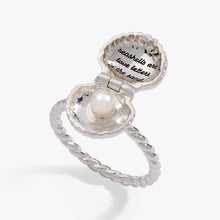 Load image into Gallery viewer, Salt + Sea 'Seashells Are Love Letters In The Sand' Locket Ring
