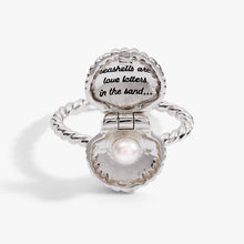 Load image into Gallery viewer, Salt + Sea 'Seashells Are Love Letters In The Sand' Locket Ring