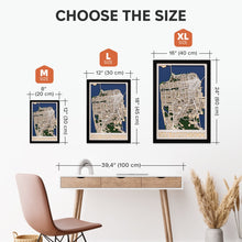 Load image into Gallery viewer, 3D City Map San Francisco