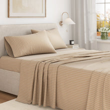 Load image into Gallery viewer, Turkish Cotton Flannel Sheet Set - Plaid &amp; Stripe Collection