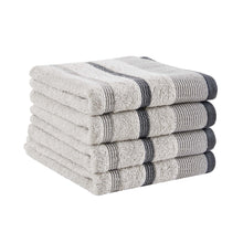Load image into Gallery viewer, Decorative Cotton Stripe Bath Towel Set - Noelle Collection