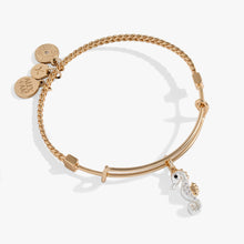 Load image into Gallery viewer, Seahorse Charm Bangle
