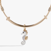 Load image into Gallery viewer, Seahorse Charm Bangle