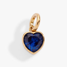 Load image into Gallery viewer, September 'Protection' Heart Birthstone Charm