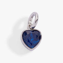 Load image into Gallery viewer, September 'Protection' Heart Birthstone Charm
