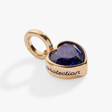 Load image into Gallery viewer, September 'Protection' Heart Birthstone Charm