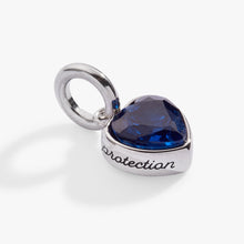 Load image into Gallery viewer, September 'Protection' Heart Birthstone Charm