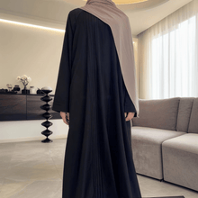 Load image into Gallery viewer, Serene Pleated Georgette Abaya Loose Full-Length Modest Style (MA254)