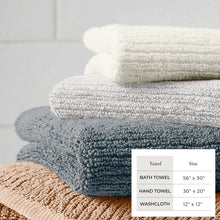 Load image into Gallery viewer, Turkish Cotton Ribbed 6-Piece Bath Towel Set - Georgiana Collection