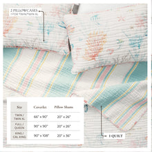 Load image into Gallery viewer, Coastal Coral Reef Quilt Set - Caymen Collection