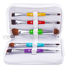 Load image into Gallery viewer, TRAVEL MAKEUP BRUSH SET WITH POUCH