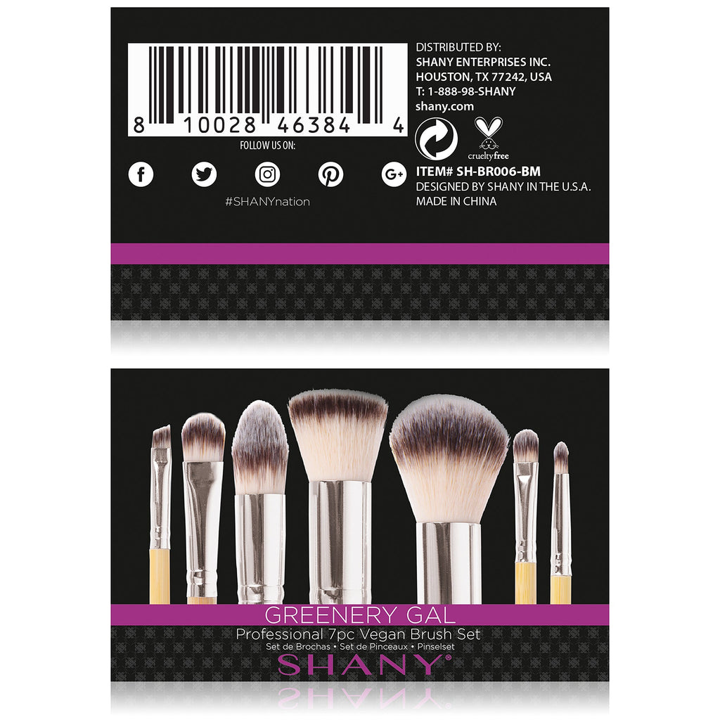 Bamboo Makeup Brush Set With Cotton Pouch