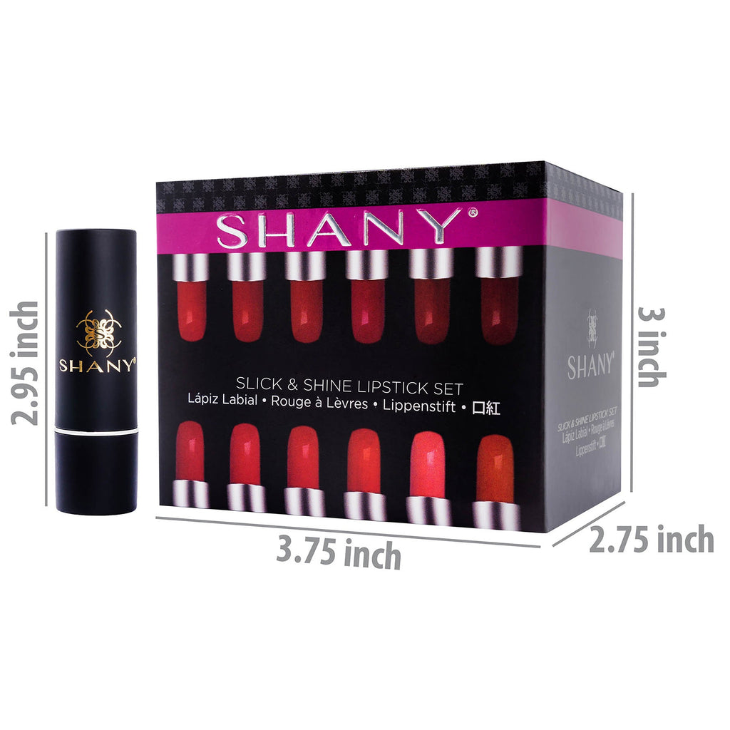SHANY Slick & Shine Premium Lipstick Set - Matte