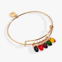 Load image into Gallery viewer, Christmas Light Bulb Charm Bangle