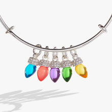 Load image into Gallery viewer, Christmas Light Bulb Charm Bangle