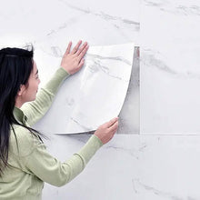 Load image into Gallery viewer, Simulated Thick Marble Tile Floor Self-adhesive Sticker