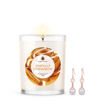 Load image into Gallery viewer, Sinfully Cinnamon 10oz Mystery Jewelry Candle