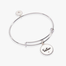 Load image into Gallery viewer, Sister 'Woven Together By Unbreakable Bonds' Charm Bangle