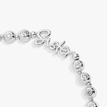 Load image into Gallery viewer, Sister Elongated Crystal Stretch Bracelet