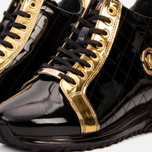 Load image into Gallery viewer, The Prestige Black &amp; Gold  Limited Edition  High-Top Men Sneaker 