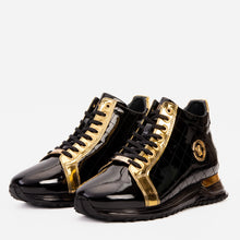 Load image into Gallery viewer, The Prestige Black &amp; Gold  Limited Edition  High-Top Men Sneaker 